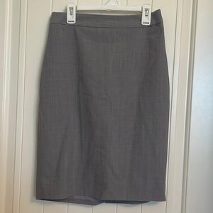 Gray pencil skirt